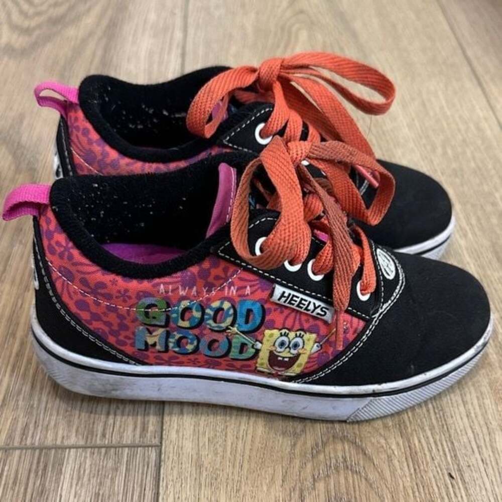 Heely’s Kids Pro 20 Black/Berry/Coral Sneakers Size 1